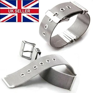 Netz Mailänder Uhrenarmband Band Armband Edelstahl Ersatz 18 20 22 mm - Bild 1 von 15