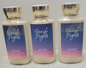 3 New Bath & Body Works Beach Nights Body Lotion Full Size - Picture 1 of 3