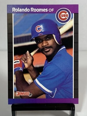 1989 Donruss Rolando Roomes #577 Chicago Cubs Baseball Card - Image 1 of 4