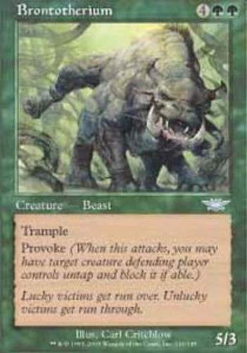 Brontotherium - Foil ~ Moderately Played Legions MTG Magic UltimateMTG Green Car - Image 1 of 1