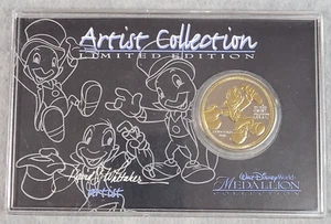 Artist Collection LE Walt Disney Medallion Jiminy Cricket 1702 of 2500 NEW - Picture 1 of 6