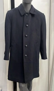 John patrick Manteau En Woolmark D'Occassion Man Taille 52 Bleu Foncé XYM561L - Photo 1/8