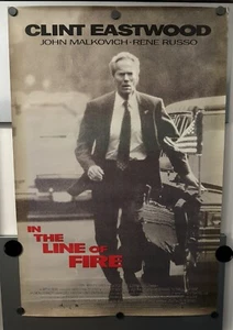 Vintage Original In The Line Of Fire Theatrical MOVIE POSTER 27x40 1993 D/S - Picture 1 of 21