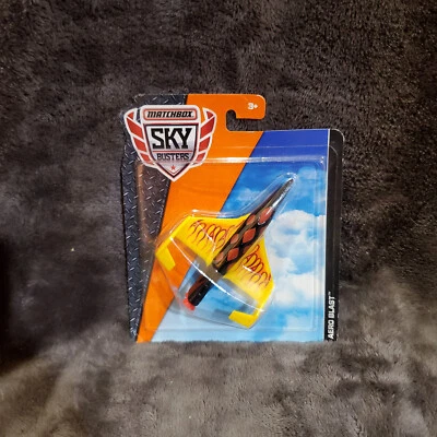 Matchbox Sky Busters "Aero Blast" Yellow/Black w/ Flames - Image 1 of 4