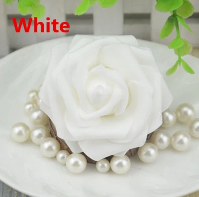 Beautif 7-8CM Artificial PE Foam Roses Flowers Heads DIY Home Wedding Decora  - Image 1 of 4