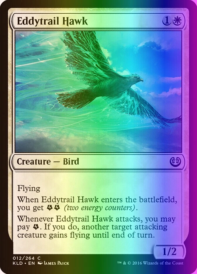 MTG Magic the Gathering Eddytrail Hawk (12/291) Kaladesh LP FOIL - Image 1 of 1