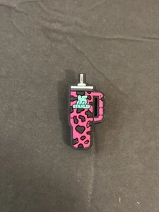 Stanley Croc Charm Pink Como/ Cow Print - Picture 1 of 4