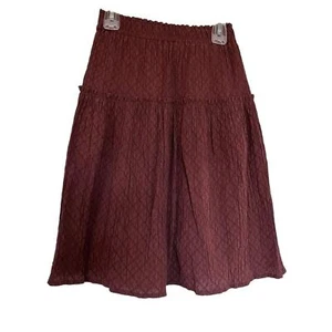 Zara girls brown crinkled layered skirt size 9 - Picture 1 of 5