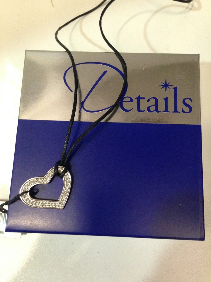 COLLANA "DETAILS" CUORE DONNA ACCIAIO SWAROVSKI REF FJ0047-NUOVO- - Immagine 1 di 1