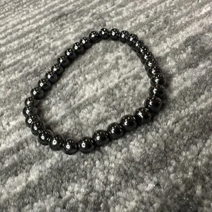 Bracelet Black Magnetic Round Beads Pain Relief Therapy Arthritis Weight Loss - Photo 1 sur 8