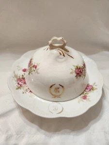 Homer Laughlin Rose bedeckt Butterdose 6A - Bild 1 von 12