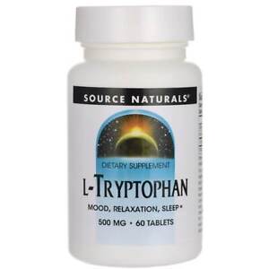 Source Naturals L-Tryptophan 500 mg 60 Tabs