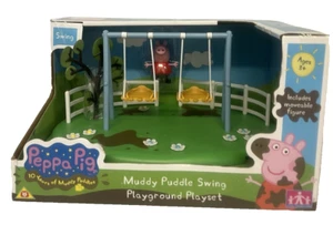 Peppa Pig's Muddy Puddle Swing Playground Playground y figura de Peppa Pig - Imagen 1 de 3