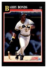 1991 Score #330 BARRY BONDS Pittsburgh Pirates ~E3N