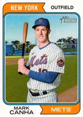 2023 Topps Heritage Mark Canha New York Mets #127 - Image 1 of 2