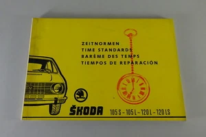 Tiempos De Trabajo / Manual De Taller Skoda 105 S / L + 120 L / LS - Imagen 1 de 2