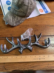 metal deer antler key hook 12 in long - Picture 1 of 4