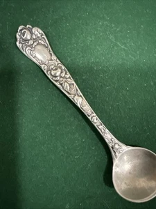 USA Silber Ende XIX Jahrhundert STERLINGSILBER Löffel für Salz oder Pfeffer 1 Stück - Bild 1 von 8