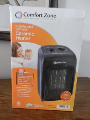 Comfort Zone CZ446WM Calentador de Espacio Cerámico Compacto 1500W Portátil Negro Foto 1 de 3