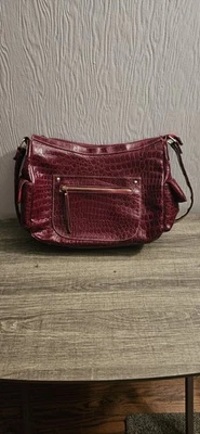 Jaclyn Smith Cranberry/Red Purse/Bag With Shoulder Strap - Image 1 of 4