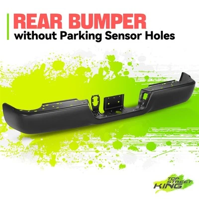 OE Style w/o Sensor Holes Black Rear Bumper Face Bar for Dodge Ram 3500 09-24 - Image 1 of 4