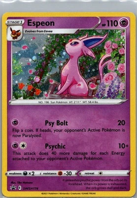 Espeon Promo SWSH: Sword & Shield Promo Cards SWSH174 LP-NM - Image 1 of 2