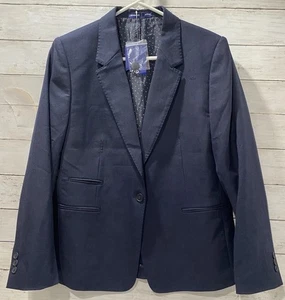 Jet Blue Airlines Stan Herman Blazer Jacke Damen Gr. 12 Navy Blau Business - Bild 1 von 21