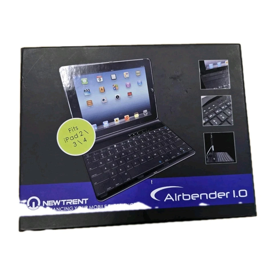 📱 NewTrent Airbender 1.0 Wireless Keyboard Case for Apple iPad 2 / 3 / 4  Mode - Image 1 of 4
