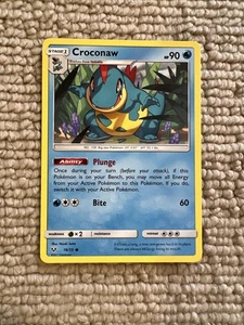 Croconaw 19/73 Shining Legends Regular -Pokemon Card - Picture 1 of 1