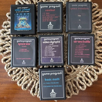 Lote de 7 juegos vintage de Atari 2600 - sin probar tal cual Foto 1 de 4