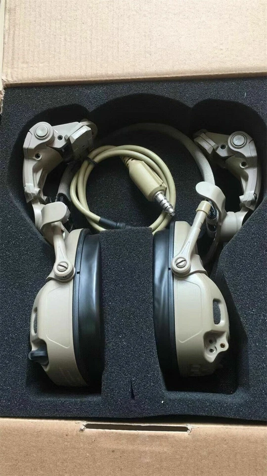 IN Stock FMA FCS AMP Tactical Communication Headset Noise Reduction V20/V60 PTT - Image 1 of 4