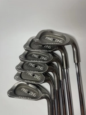 Ping Zing Iron Set 6-9 Lob and Wedge Black Dot Karsten JZ Regular Steel Mens RH - Image 1 of 4