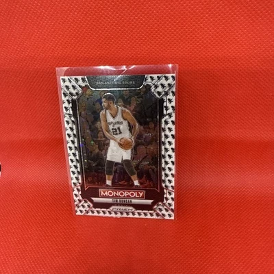 2024-25 Panini Monopoly Tim Duncan White And Black Running Man #LEG5 - Image 1 of 2