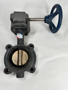 NIBCO LD2000 Lug Absperrklappe 3" 200-CWP, BRZ Scheibe, EPDM-Sitz, Getriebebetrieben - Bild 1 von 8