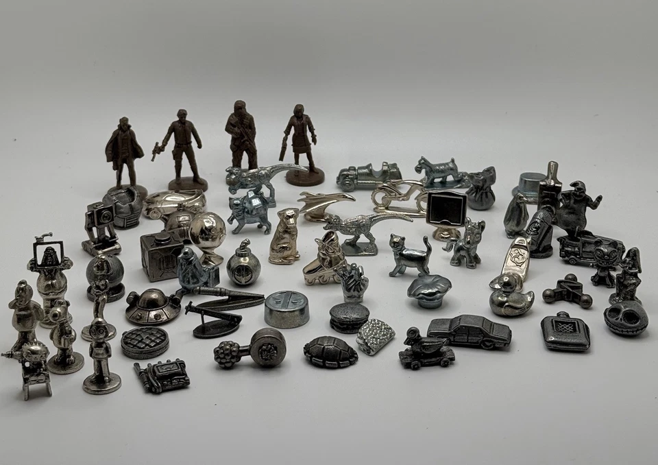 59 Miniaturas Mixtas Monopoly Fichas Cultura Pop Fantasía Ciencia Fi Novedad Figuras Foto 1 de 4