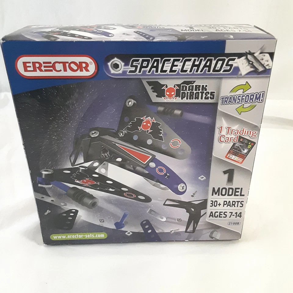 Erector Set 2100B  Space Chaos Dark Pirates 2010 Mecano New In Box Sealed - Image 1 of 3