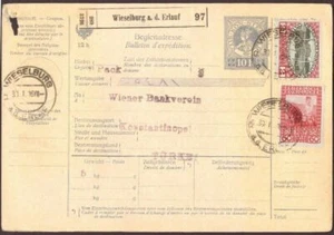 Austria affrancatura multipla carta pacchetto Wiener Bankverein - Wieselburg ... - Foto 1 di 2