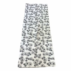 Pier 1 Imports Tischläufer Baumwolle Weiß Schwarz Geometrisch Kreis Druck 13 x 72 - Bild 1 von 8