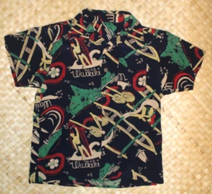Vintage 1950's "Imperial" Hawaiian Aloha Shirt - MCM Waikiki Design; 100% Rayon - Picture 1 of 11