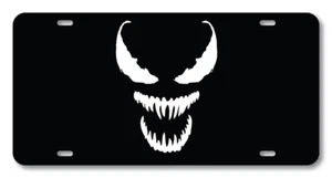 Venom Spider Evil Eyes matrícula novedad coche accesorio tocador super villano - Imagen 1 de 1