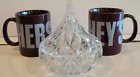 SHANNON GODINGER CRYSTAL HERSHEY KISS TRINKET AND 2 BROWN COFFEE CUPS