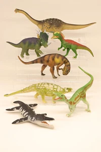 1993 - 2010 Safari Ltd. Dinosaurier Ankylosaurus Yangchuanosaurus Saltasaurus 7 Stck. - Bild 1 von 16
