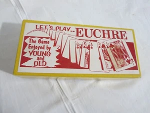 Vintage Uchre Spielkartenspielbox nur - Bild 1 von 7