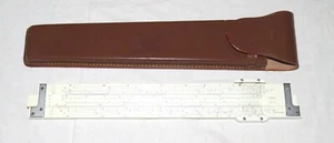 Ricoh Slide Rule 151 - en estuche de cuero - Hecho en Japón - Imagen 1 de 3