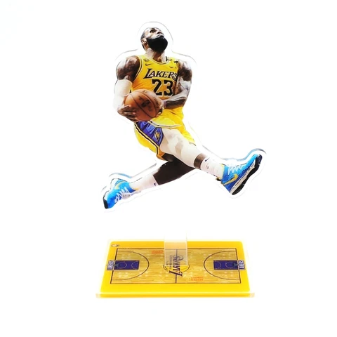 King James Figure - LeBron James LA Lakers #23 Holding Ball Dunking Ornament Cover