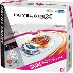Takara Tomy Beyblade X CX‐04 Juego de Entrada de Batalla C – 2 Beys, 2 Lanzadores y Estadio - Imagen 1 de 4