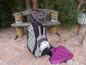 Women's , SUN MOUNTAIN S (5) ONE "Simply Lighter" 14-Way, CART GOLF BAG w/Hood - Picture 1 of 15