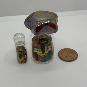 Miniatur Drei Weise Männer Zeichnung über abgefüllte versiegelte Blätter 🍃 Posten von zwei PR - Bild 1 von 13