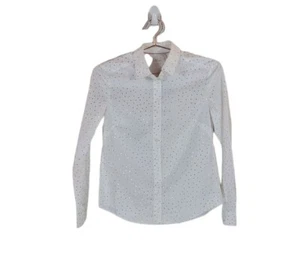 NWT BODEN 4P Polka Dot Long Sleeve Button Front Shirt Women - Picture 1 of 9