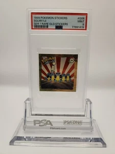 PSA 9 MINT 1999 Pokemon Stickers Series 1 Rare Gold Sticker Squirtle #G06 - Picture 1 of 2